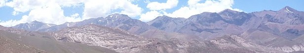 High Andes mountain horizon