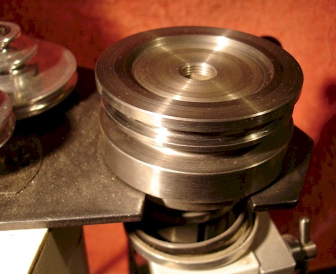 Steel pulley on milling head for Unimat 3 
