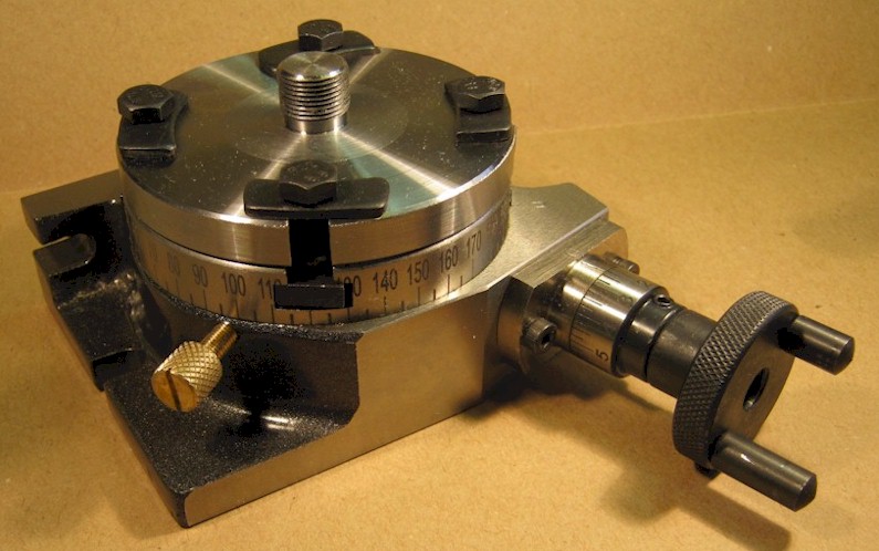 Rotary table and Unimat adaptor, as purchased