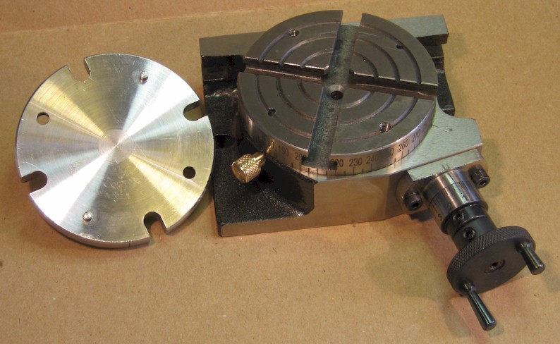 Rotary table with Unimat adaptor removed