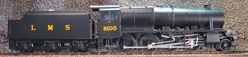 LMS 8F class freight locomotive No. 8105 Model in 7mm scale (0 gauge) by David L O Smith