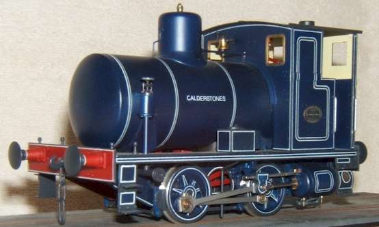 7mm scale model (O Gauge) of Andrew Barclay fireless locomotive by David L O Smith