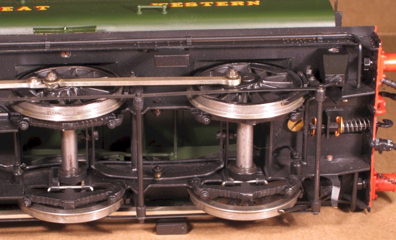 GWR 5710 0-6-0T compensation arrangement in 0 gauge - 7mm scale