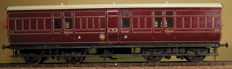 GWR K3 Passanger Luggage Van 0 gauge by Metalmodels, built by David L O Smith