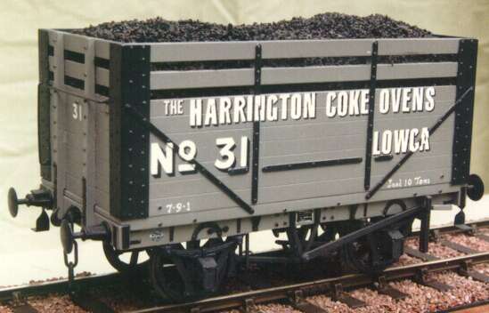 Harrington Coke Ovens PO wagon - model in 7mm scale (O Gauge) by David L O Smith