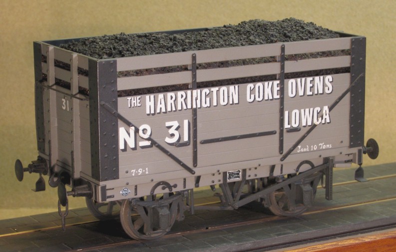 Harrington Coke 7-plank wagon wiht coke rails - 7mm scale (0 gauge)