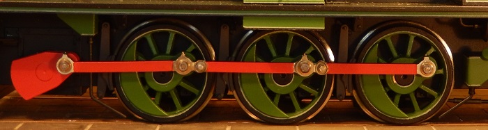 Flycrank and wheels for 7mm Hudwell Clarke 0-6-0DM by David L O Smith