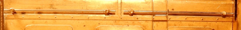 Bonnet handrails on Hudswell Clarke 0-6-0DM in 7mm scale 0 gauge