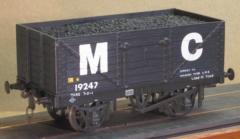 MC - Machester Collieries 7-plank wagon - 7mm scale (0 gauge)