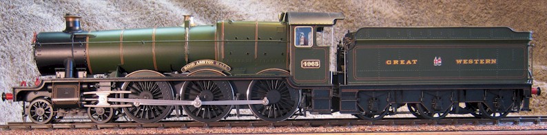 GWR Rood Ashton Hall - model in 7mm scale (O Gauge) by David L O Smith