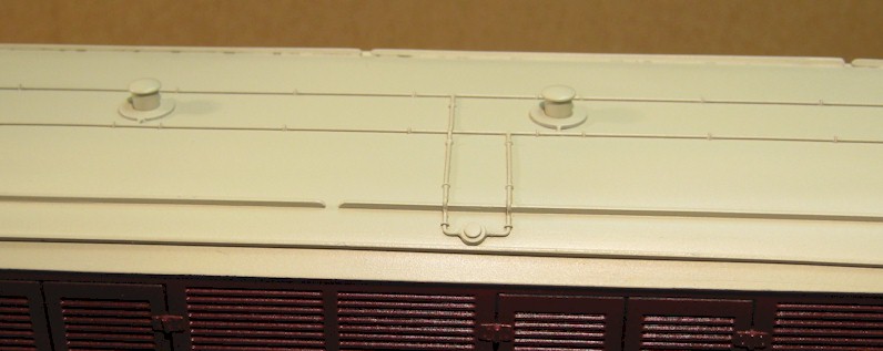 Roof detail of Metalmodels GWR Siphon F, 0 gauge