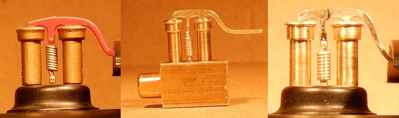 Replacement safety valves for 7mm scale 0 gauge Kerr Stuart 'Victory' class