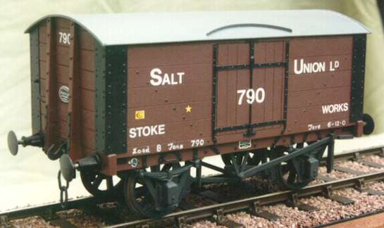 Salt Union PO wagon - model in 7mm scale (O Gauge) by David L O Smith